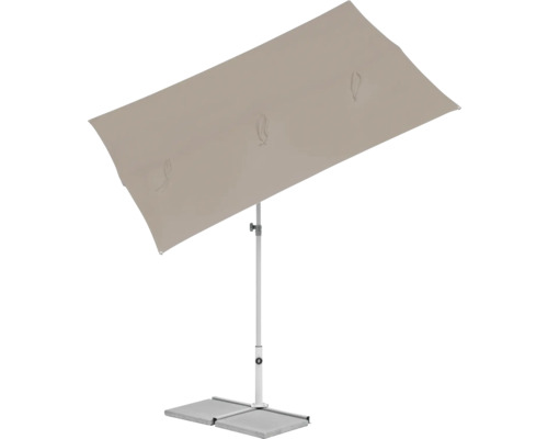 Suncomfort by Glatz Parasol FlexRoof 195x140 cm light taupe