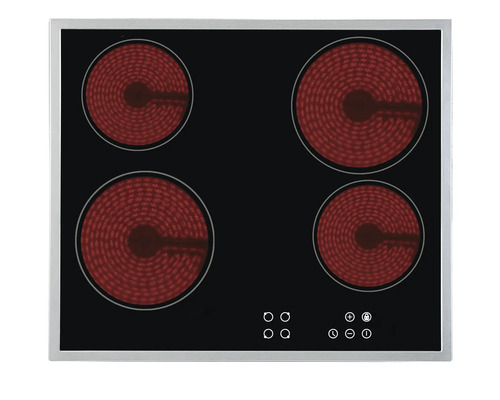 Plaque de cuisson électrique avec quatre zones de cuisson
