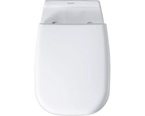 Logo Duravit sur un abattant de WC