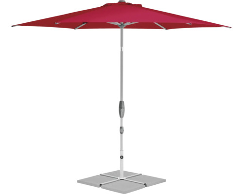 Suncomfort by Glatz Parasol Shell Turn Ø 300 cm aurora red