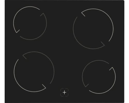 Plaque à induction avec quatre zones de cuisson