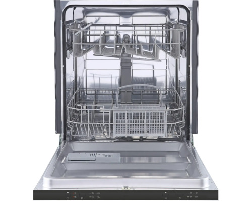 Lave-vaisselle ouvert avec vue intérieure