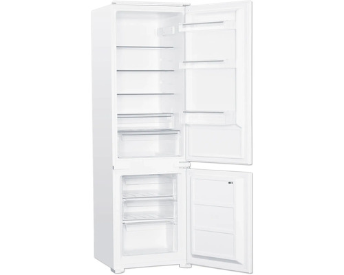 Réfrigérateur-congélateur blanc ouvert