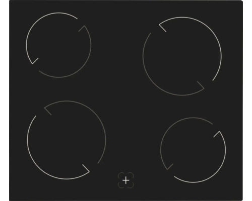 Plaque de cuisson avec quatre zones de cuisson