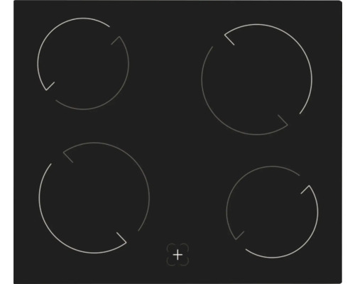 Plaque de cuisson avec quatre zones de cuisson
