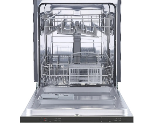 Lave-vaisselle ouvert avec vue intérieure