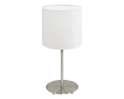 Lampe de table avec abat-jour cylindrique et socle en métal