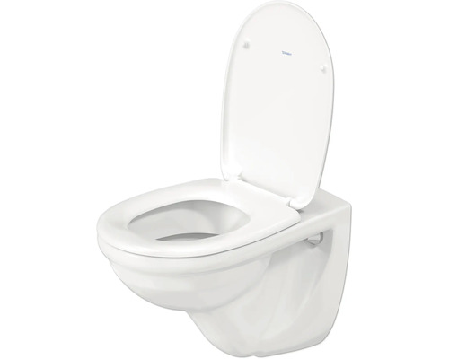 WC à chasse profonde mural avec bride ouverte et siège de WC