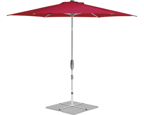 Suncomfort by Glatz Sonnenschirm Shell Turn Ø 330 cm aurora red