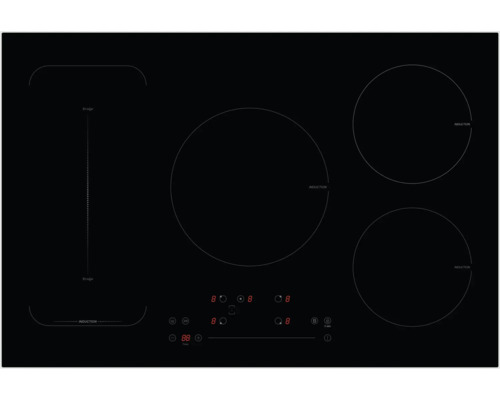 PKM IN5-FZ Induktionskochfeld mit Rahmen BxT 77x52 cm 4 Kochzonen autark