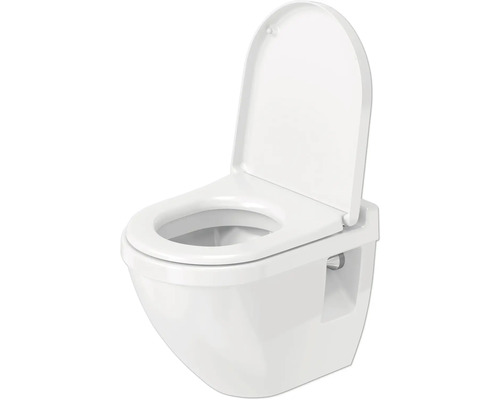 WC suspendu à fond creux avec bride ouverte et réservoir