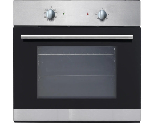 Four encastrable en acier inoxydable avec porte en verre et boutons rotatifs pour le réglage de la température