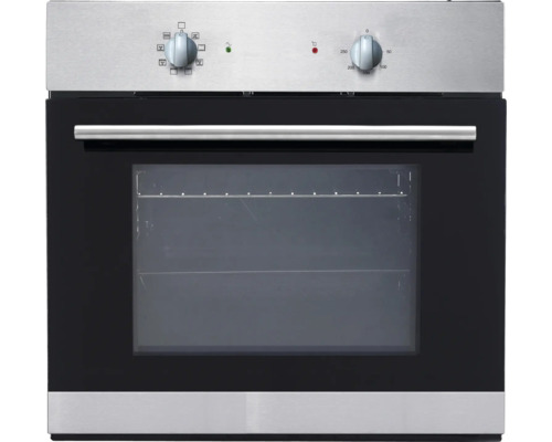 Four encastrable en acier inoxydable avec porte en verre et boutons rotatifs