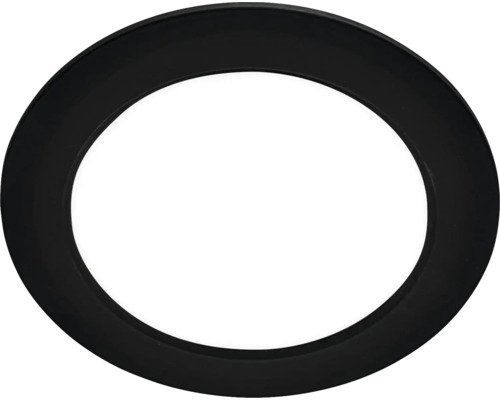 Éclairage à encastrer rigide 1 x LED 12 W Ø 17 cm noir Rondelle d''étanchéité noire