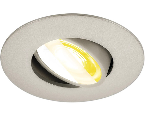 Spot encastrable au plafond avec source de lumière pivotante