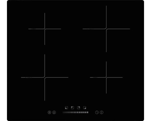 Plaque à induction avec quatre zones de cuisson