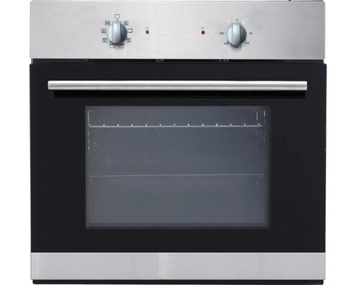 Four encastrable avec porte en verre et boutons rotatifs pour le contrôle