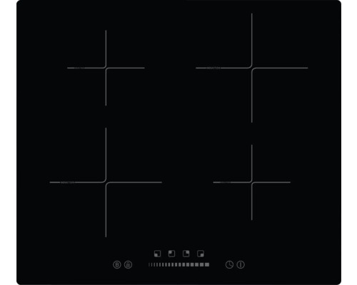 Plaque à induction avec quatre zones de cuisson