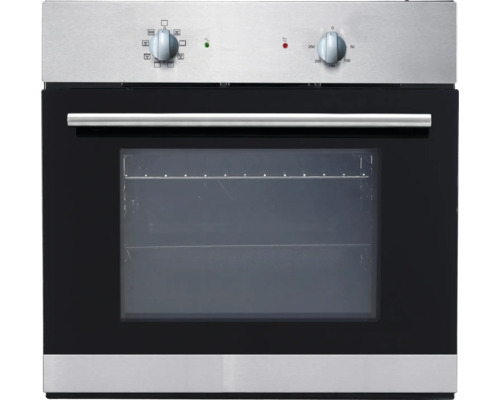 Four encastrable en acier inoxydable avec boutons de commande et porte en verre