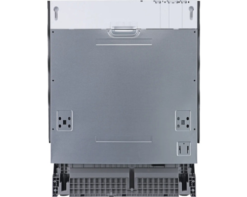 Vue arrière d''un lave-vaisselle avec dispositifs de montage