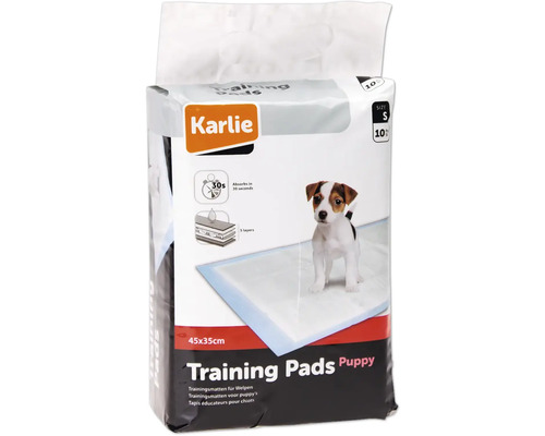 Karlie Puppy Trainingsmatte ca. 35 x 45 cm 10 Stück Verpackung Karlie Trainingsunterlagen Puppy, Größe S, 45x35cm