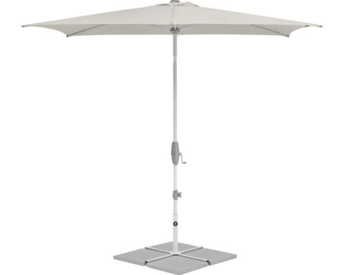 Suncomfort by Glatz Parasol Shell Turn 250x200 cm light grey