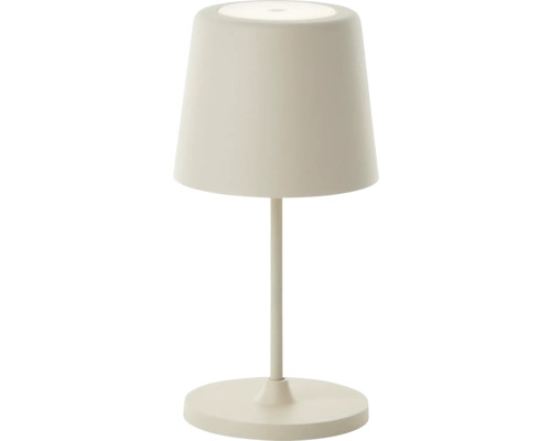 Lampe de table à accu Kaami LED 2 W beige