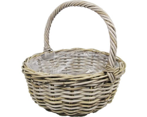 Panier tressé avec poignée