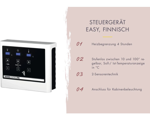 Saunasteuergerät für finnische Sauna