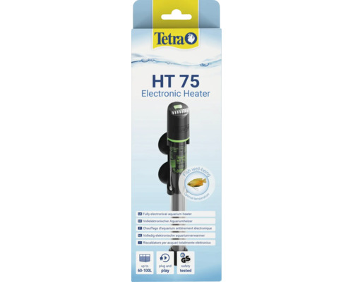 Chauffage électronique pour aquarium Tetra HT 75 pour aquariums de 60 à 100 litres
