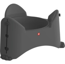 Pot pour enfant gris avec croix suisse