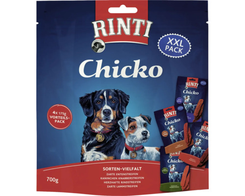 Rinti Chicko XXL-Packung mit verschiedenen Geschmacksrichtungen für Hunde