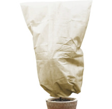 Plante en pot avec voile d''hivernage