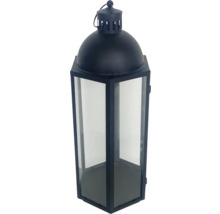 Windlicht aus Glas und Metall