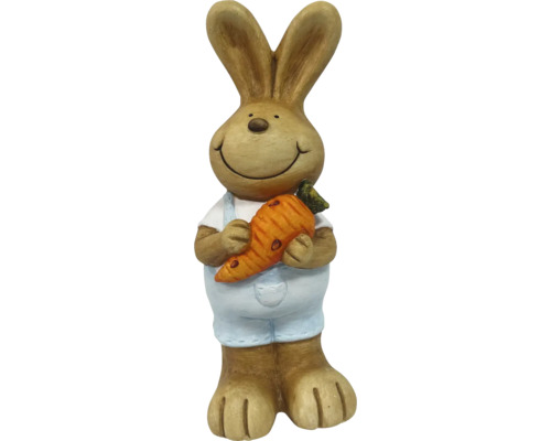 Figurine décorative lapin de Pâques Lafiora 37 cm bleu