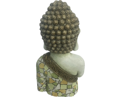 Vue arrière d''une statue de Bouddha avec motif mosaïque