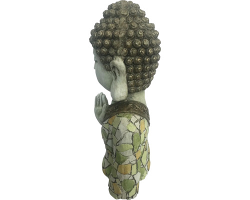 Statuette de Bouddha avec motif en mosaïque pour le jardin
