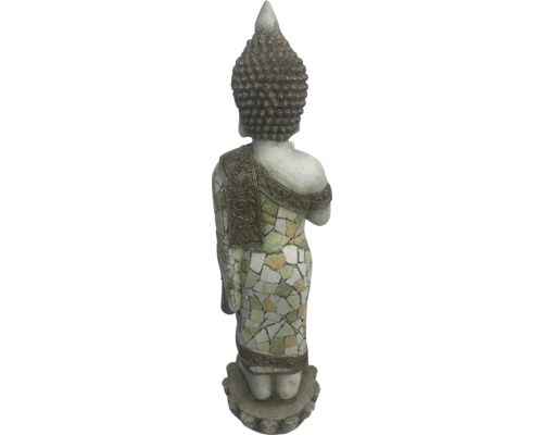 Statue de Bouddha avec motif de mosaïque