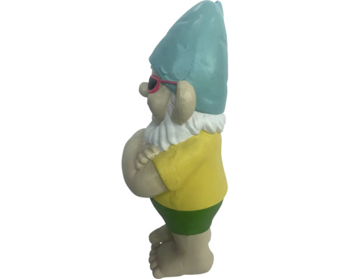 Gartenzwerg mit Mütze und Sonnenbrille