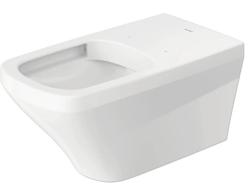 WC suspendu DURAVIT DuraStyle Vital cuvette à fond creux bride de rinçage ouverte à économie d'eau long blanc brillant sans abattant 2559090000 WC à fond creux mural en céramique