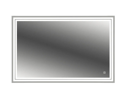Miroir rectangulaire avec éclairage LED pour la salle de bain