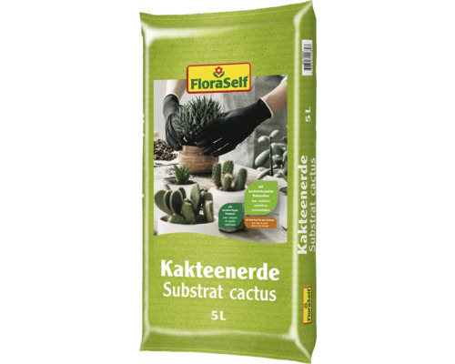 FloraSelf® Terreau pour cactus et plantes succulentes 5 l