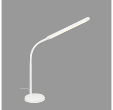 Weisse LED Schreibtischleuchte mit flexiblem Arm