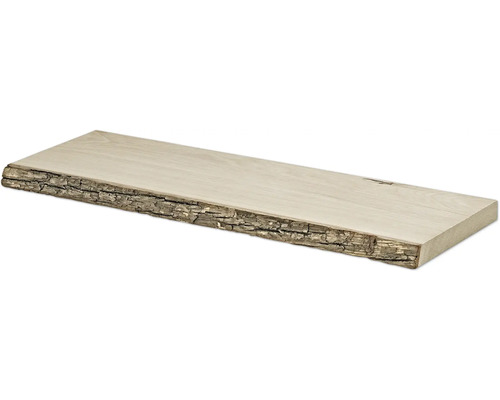 Dolle Wandboard LITE Nature 600 x 200 x 25 mm Esche mit Baumkante Holzregalbrett mit Baumkante