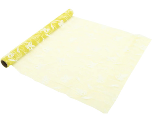 Tissu décoratif organza jaune