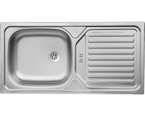 Évier en acier inoxydable avec égouttoir