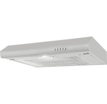 Hotte aspirante avec boutons de commande et éclairage intégré pour la ventilation de la cuisine
