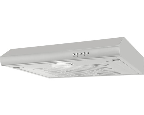 Hotte aspirante avec boutons de commande et éclairage intégré pour la ventilation de la cuisine