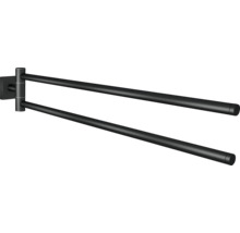 Schwenkbarer Handtuchhalter mit zwei Armen zur Wandmontage