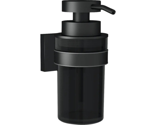 Distributeur de savon REIKA SAGA noir mat Distributeur de savon noir pour montage mural